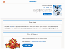 Tablet Screenshot of blueskiesmag.com